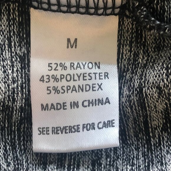 Wishlist Size Medium Longline Sweater Grey White Full Zip Hooded Sweater - Picture 7 of 8